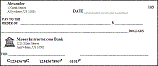 Prints 1 check on the page Prints 1 check on the page